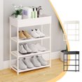 thumbnail image 1 of Armoire de Rangement en Métal à 4 Tablettes, Organisateur de Garde-Robe d'Entrée Supérieur, Tablettes en Acier Robustes, pour Chambre d'Entrée, Rangement Polyvalent, Déco Maison pour Salon, 1 of 6