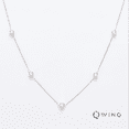 thumbnail image 2 of WINQ Multi-Station Bezel Necklace Lab Grown Diamond 14K Gold, 2 of 5