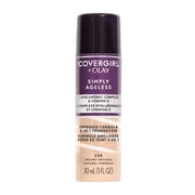 COVERGIRL Fond de Teint Liquide 3-en-1 Simply Ageless Infusé avec Complexe Hyaluronique, Vitamine C et Niacinamide - Formule Hydratante, 100% Sans Cruauté