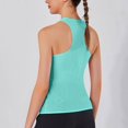 thumbnail image 5 of Timegard Débardeurs de Yoga pour Femmes Séchage Rapide Col Rond Sans Manches Dos Ouvert Entraînement Course Gym Haut Chandails de Sport, 5 of 5