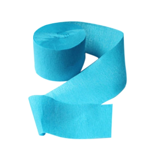 Colored Wrinkled Paper Roll, Neon Crepe Paper Streamers, Glow Under Black Light For Holiday Wedding Party Decor