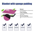 thumbnail image 4 of Unique Bargains 4 Pcs Universal Front Car Seat Cover Kit Flat Cloth Fabric Seat Protector Pink, 4 of 8