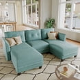 thumbnail image 1 of LLappuil Modular Sectional Sofa, 5 Seat Modular Sectional Sofa with Storage, Faux Leather Waterproof Sofa for Living Room, 1 of 9