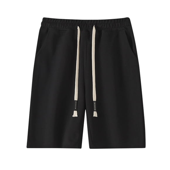 AherBiu Plus Size Mens Athletic Shorts Drawstring Running Dry Fitted Lightweight Shorts Stretch Waist Summer Casual Shorts