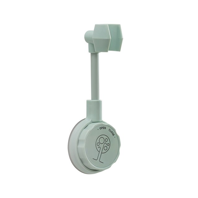 1 Piece Suction Cup Shower Adjustable Shower Head Holder, Matcha Green