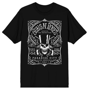 Guns N' Roses Appetite for Destruction Paradise City Black T-Shirt