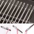 thumbnail image 4 of Store The Needlework Set Steadilty Self Threading Needles 12pcs Self Threading Needles For Hand Sewing Self Threading Sewing Needles For Knitting Mending DIY Embroidery Sewing Hair And Thread Set, 4 of 9