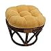 thumbnail image 3 of International Caravan Bali Rattan Papasan Cushion Stool-Lemon, 3 of 3