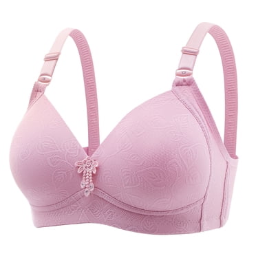 AherBiu Plus Size Bras for Women Wireless No Padding Full Coverage Bralettes Comfort Push up Everyday Bras