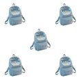 thumbnail image 3 of Decodeary Durable Backpack For School And Travel Comfortable And Sturdy Fashion School Bag light blue 5Set, 3 of 6