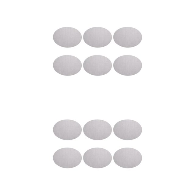 relayinert 6pcs/set Waterproof Place Mats Easy Wash Durable Elegant Non-Slide For Home And Restaurant Plastic Non- Slide Place Mat beige 45*32.5cm 2Set