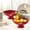 Red #2, variant on Fruit Serving Tray | Vegetable Plate | Snack Platter | Draining Base for Washing and Holding Produce | Plastic Serving Dish for Home Kitchen Dining Room Party