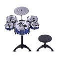 thumbnail image 1 of Children Kids Jazz Drum Set Kit Musical Educational Instrument Toy 5 Drums + 1 Cymbal, 1 of 7