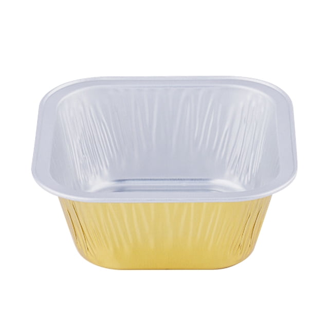Pompotops Foil Cupcake Cups Square Lid Cupcake Cups, Mini Cupcake Cups Kitchen Baking Cups 100 PCS Clearance