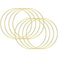 thumbnail image 1 of 8 Pcs Anneaux Attrape-Rêves Cerceaux en Métal Anneau Macramé pour Artisanat, Fournitures Macramé et Attrape-Rêves, Or, 1 of 7