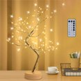 thumbnail image 1 of Lampe Arbre Télécommandée RGB Petite Lampe de Noël Couleur LED Fil de Cuivre Grain de Riz Lampe de Nuit, 1 of 9
