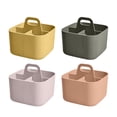 thumbnail image 1 of Color Random 1pc 2025 Small 4 Compartment Multiuse Caddy Organizer With Handle Art Craft Supplies Desk Stationery Pen Holder Stackable Back To School Stationery Storage Boxes, 1 of 8