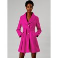 thumbnail image 3 of INSPIRE CHIC Manteau Trench Long pour Femme, Mignon, à Col Rabattu, à Simple Boutonnage, avec Ceinture, 3 of 4