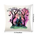 thumbnail image 2 of Diceymbol Halloween Decorations Double-Sided Print Pillow Covers Halloween Decor Patterns Elegant Invisible Zipper Soft Linen Throw Pillow Covers for Outdoor & Indoor Use, 2 of 5