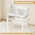 thumbnail image 3 of Gymax Bureau d'Ordinateur Moderne avec Station de Recharge, Port USB et Type‐C, 3 of 10