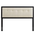 thumbnail image 2 of Draper Tufted Queen Fabric and Wood Headboard - Black Beige, 2 of 4