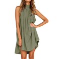 thumbnail image 2 of Robe Irrégulière de Vacances pour Femmes Robe d'Été de Plage Sans Manches pour Dames Robe de Fête, 2 of 8