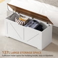 thumbnail image 4 of HOMCOM Storage Chest for Living Room, Storage Bench, 39.4"W, 4 of 10