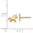 thumbnail image 2 of 14K Yellow Gold Polished Horse Post Earrings, 2 of 2
