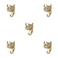 thumbnail image 1 of Wweixi Coat Hooks Easy To Install And Wide Application For Added In Daily Life Gold (rhino) 5Set, 1 of 6