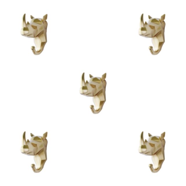 Wweixi Coat Hooks Easy To Install And Wide Application For Added In Daily Life Gold (rhino) 5Set