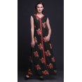 thumbnail image 2 of Bimba Robe Longue Décontractée d'Été Sans Manches à Fente avant Imprimée à Fleurs pour Femmes - Très Petit, 2 of 5