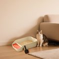 thumbnail image 1 of REK Extra Large Cat Litter Semi Enclosed Pet Toilet For Cats And Dogs Open Design Indoor Plastic Tray, 1 of 4
