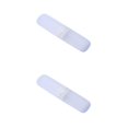 thumbnail image 2 of Maytalsory Tooth Brush Toothpaste Storage Box with Lid Portable Smooth Cases Chopsticks Forks Organizer Travel Office Party Transparent White 2Set, 2 of 6