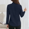 thumbnail image 4 of Timegard Hauts Formels pour Femmes Col à Revers Boutonné Chemises à Manches Longues Travail Tenue de Bureau Décontractée Hauts Ajustés, 4 of 4