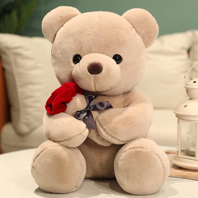 RXIRUCGD Cadeau de la Saint-Valentin Peluche Ours Rose Poupée Câline Poupée Poupée Fille