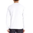 thumbnail image 3 of Pompotops Hommes Manches Longues Musclé Robuste Basique Uni Couleur Unie Blouse T-Shirt Haut Manches Longues Col Rond Blouses et Chemises en Solde, 3 of 5