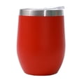thumbnail image 2 of Meitianfacai 12oz Mug Double Layer Vacuum Small Beer Mug Mini U-Shape Stainless Steel Cups, Red, 2 of 6