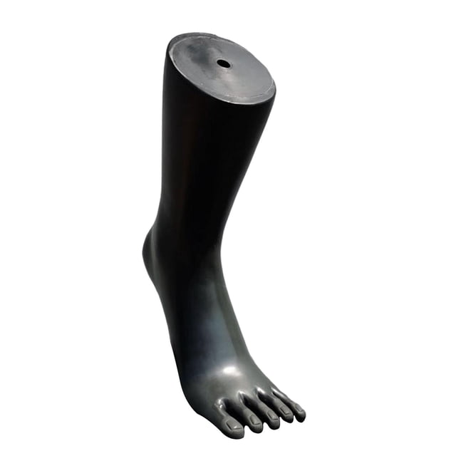 Mannequin Feet Model Jewelry Display Stand Sock Display for Shop Shoes Socks black left