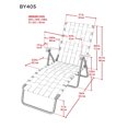 thumbnail image 4 of Chaise longue à sangles tressées pliante, 4 of 5