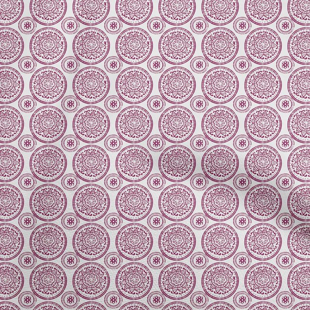oneOone Cotton Flex Dark Magenta Fabric Block Fabric For Sewing Printed Craft Fabric By The Yard 40 Inch Wide-VB