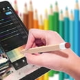 thumbnail image 4 of Pencil Case iPad Tablet Touch Stylus Pen Solid Colour Silicone Cover for Apple Pencil 1st or 2nd Generation New Pencil (USB-C) Pencil 1 Yellow, 4 of 6