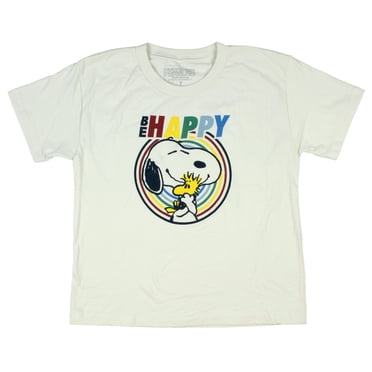 Peanuts T-Shirt « Be Happy » pour Garçon Snoopy et Woodstock, 4