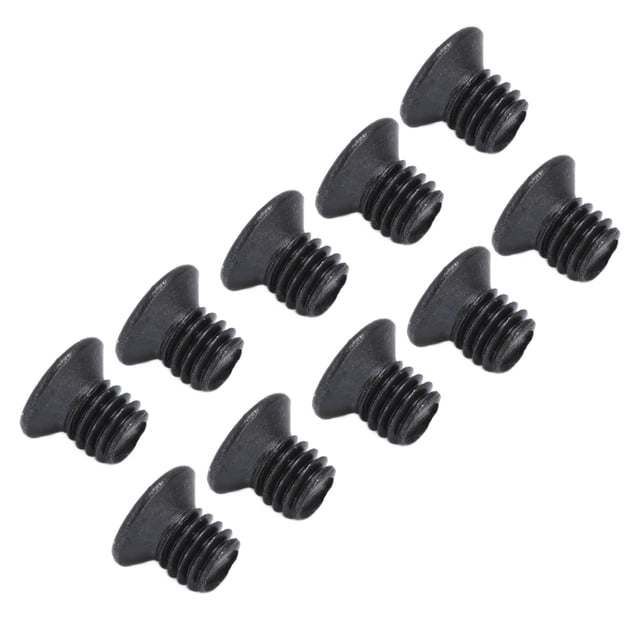 Countersunk 50Pcs Countersunk Screws DIN 965 Black Galvanized Machine Screw Assortment Kit