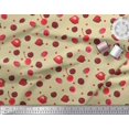 thumbnail image 3 of Soimoi Rayon Fabric Raspberry,Strawberry & Cherry Fruits Print Fabric by Yard 56 Inch Wide, 3 of 3
