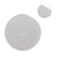 thumbnail image 4 of Cotton Drink Coaster, Handmade Round Drinking Cup Mat for Home Kitchen, 4.3", 4 of 8