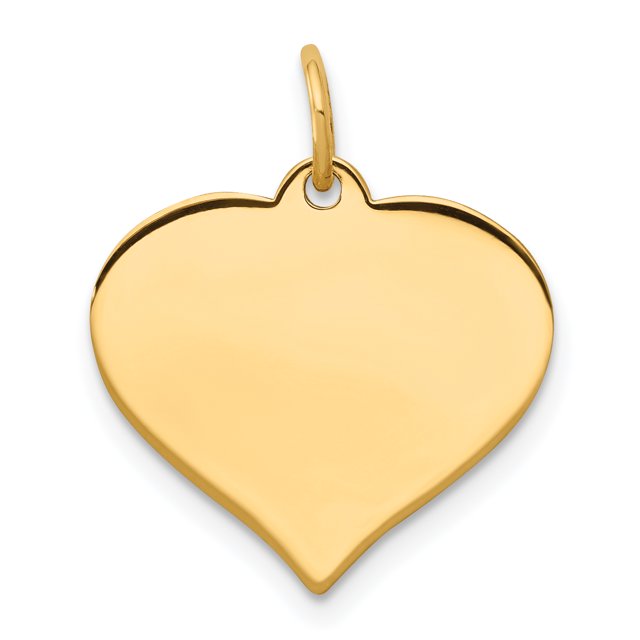 14K Charm Disque Cœur XM528/35 (19mm x 17mm)