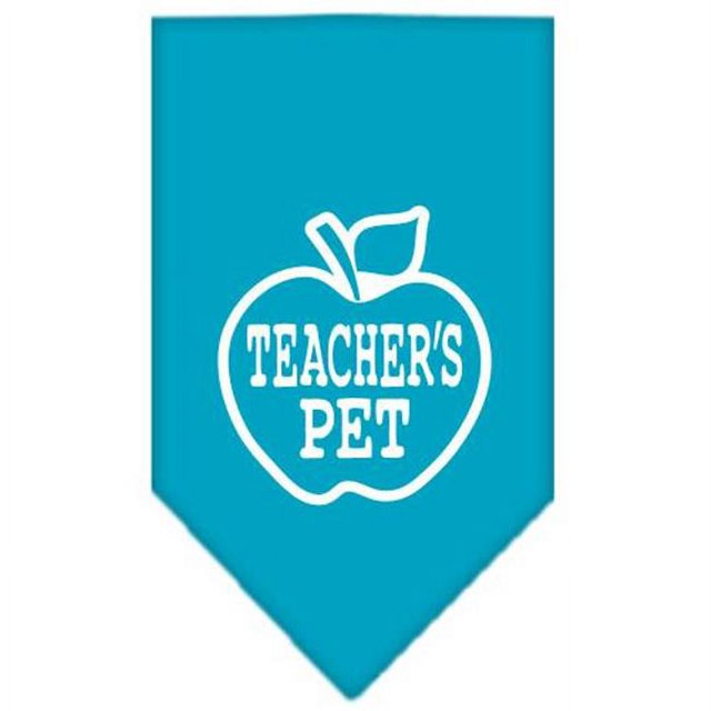 Enseignants Sérigraphie pour Animaux de Compagnie Bandana Turquoise Petit