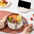 thumbnail image 4 of Ovzne Stainless Steel Lunch Box Bento Lunch Box For Adults And Students Reusable Lunch Box Insulated Lunch Containers With Phone Stand On Clearance, 4 of 6