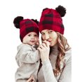 thumbnail image 1 of FOCUSNORM Autumn Parent-child Knitted Hat, Ladies Baby Windproof Warm Cap, 1 of 8