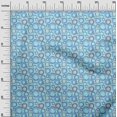 thumbnail image 3 of oneOone Silk Tabby Arctic Blue Fabric Abstract Craft Projects Decor Fabric Printed By The Yard 42 Inch Wide, 3 of 4